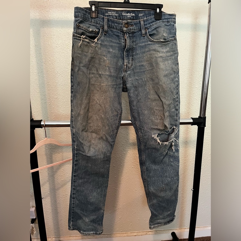 Good fellow men’s blue jeans 34w x 32L